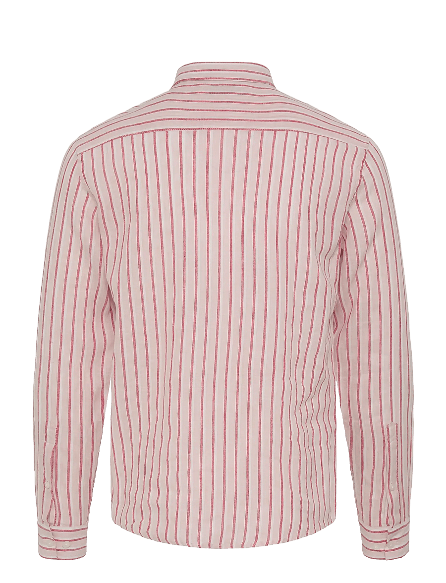 Casual Friday - CFRISSA LS STRIPED LINEN - gestreifte hemden - rose smoke check - 2