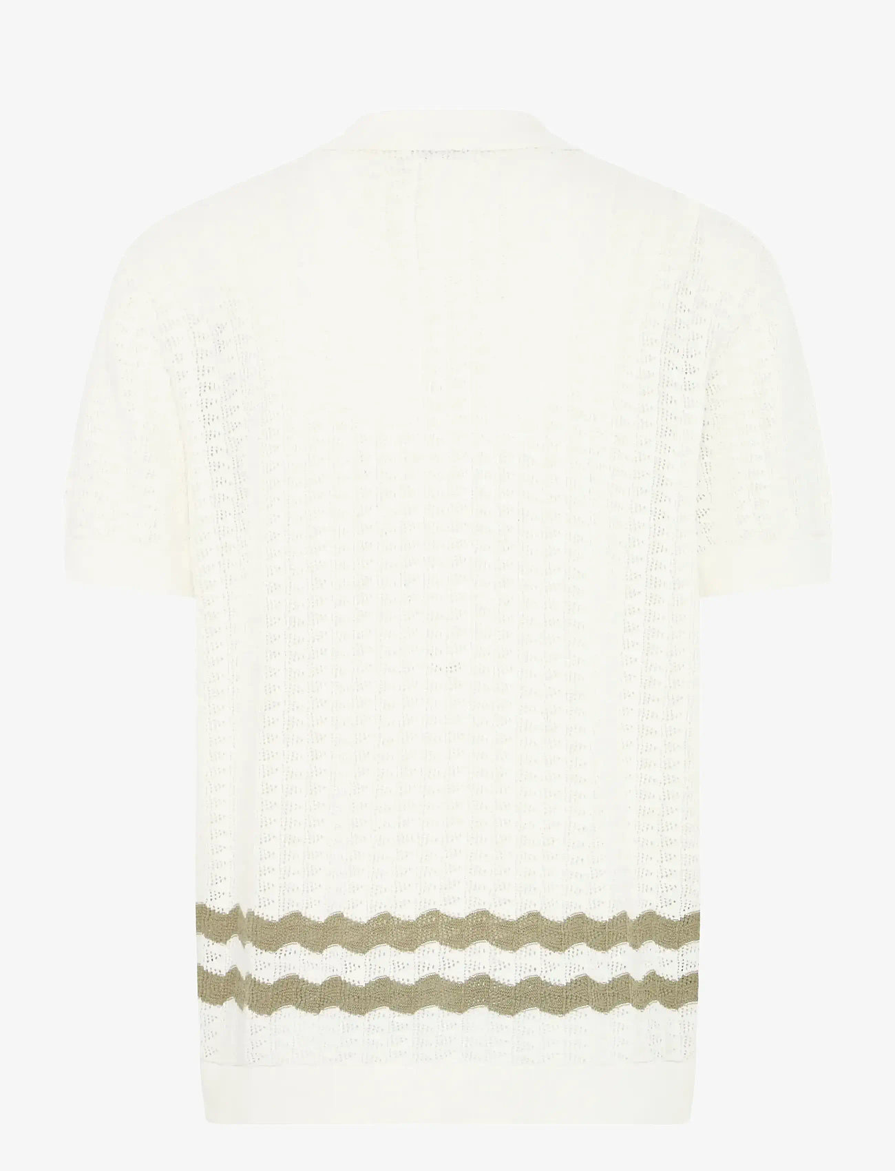 Casual Friday - CFHOLLA KNIT - kootud polosärgid - marshmallow - 2