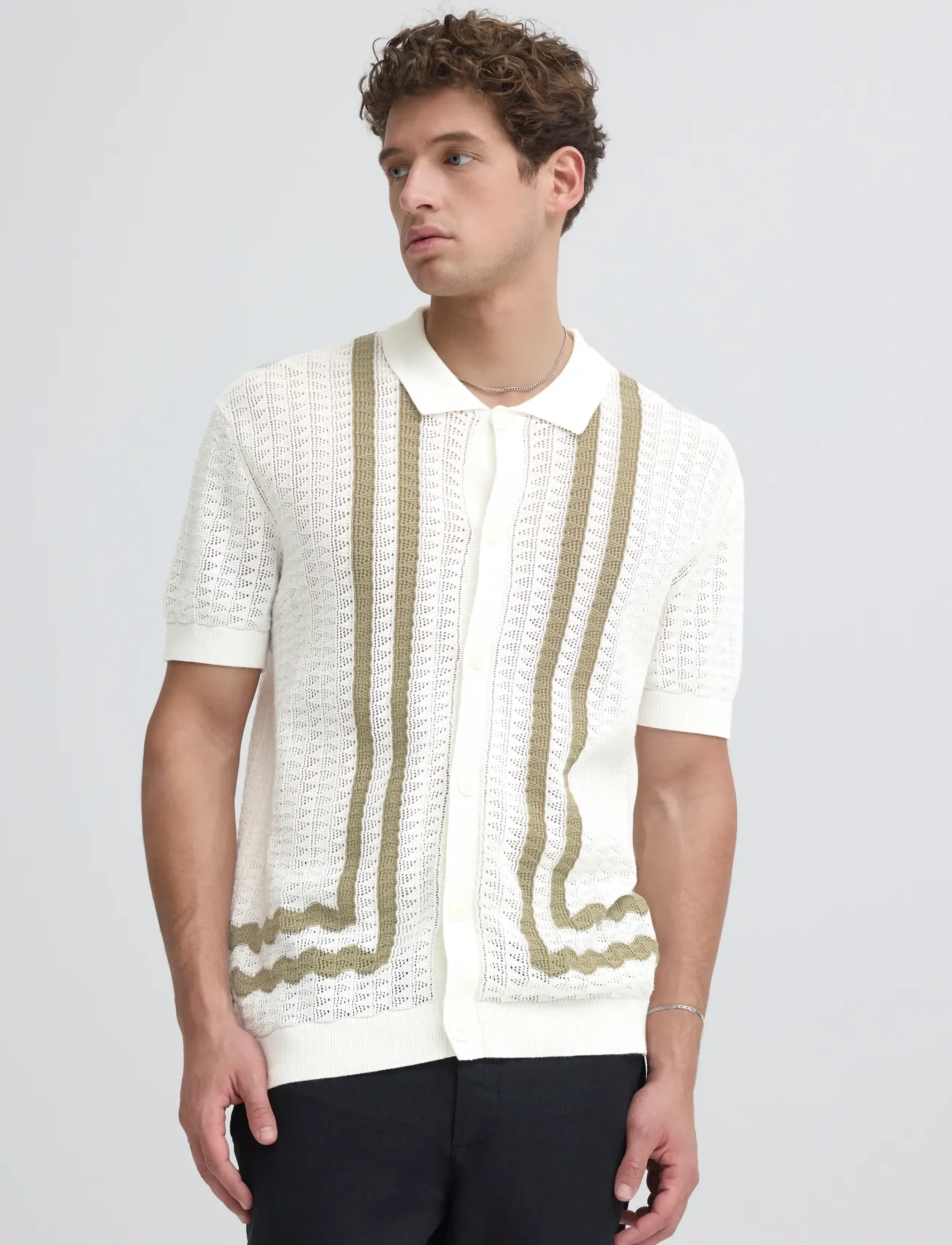 Casual Friday - CFHOLLA KNIT - miesten - marshmallow - 3
