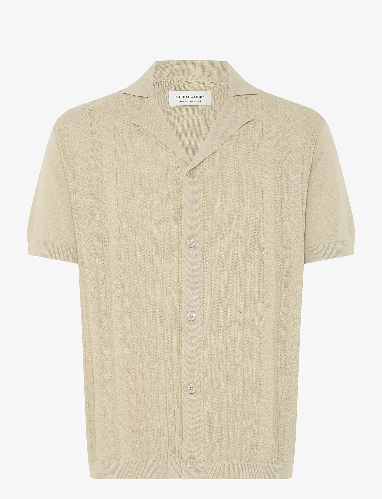 Casual Friday - CFFILLAN KNIT - polostrik - plaza taupe - 1