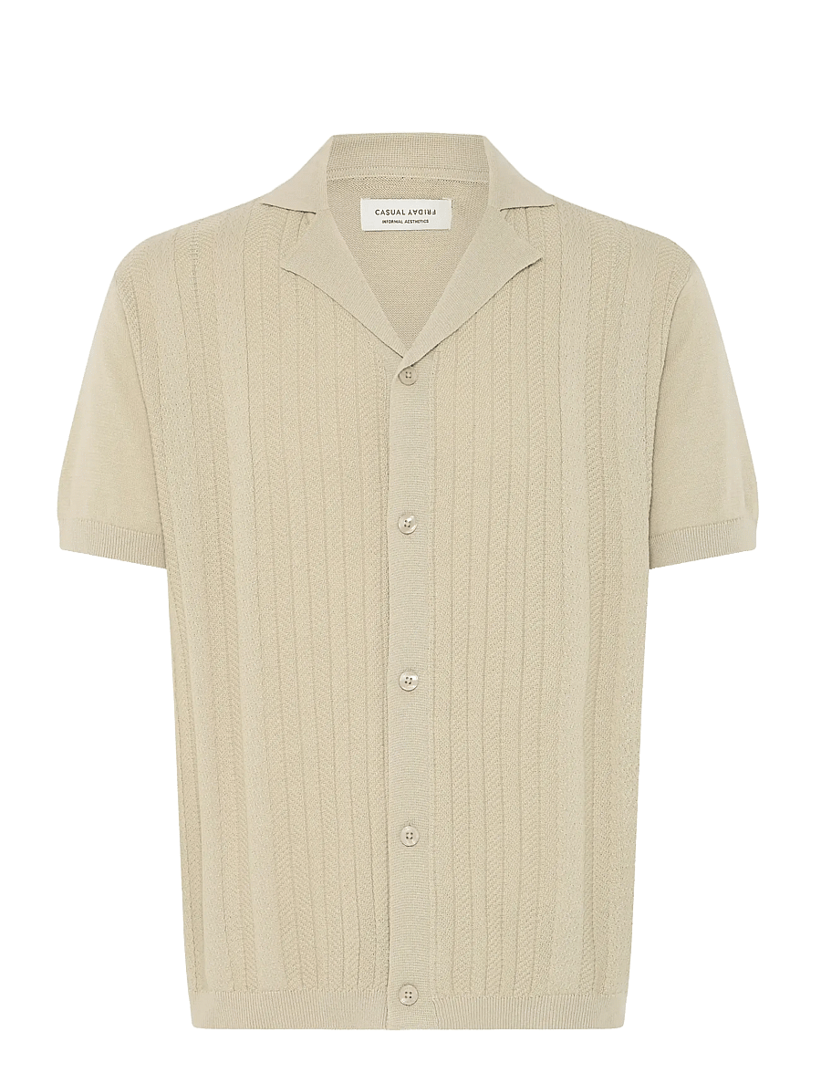 Casual Friday - CFFILLAN KNIT - polostrik - plaza taupe - 1