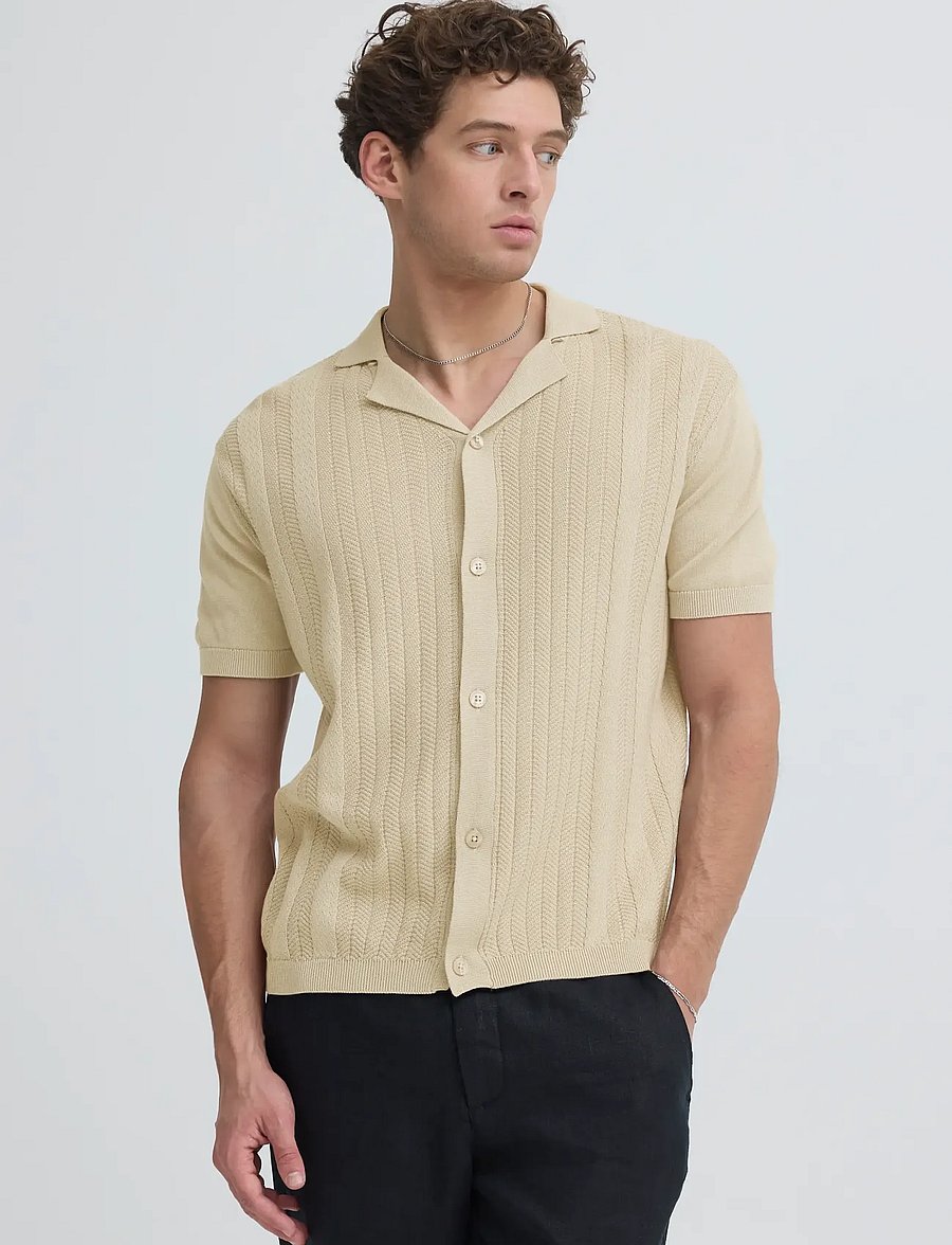 Casual Friday - CFFILLAN KNIT - polostrik - plaza taupe - 4