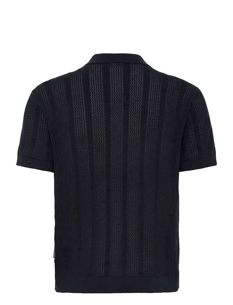 Casual Friday - CFANSNES KNIT - gestrickte polohemden - dark navy - 1
