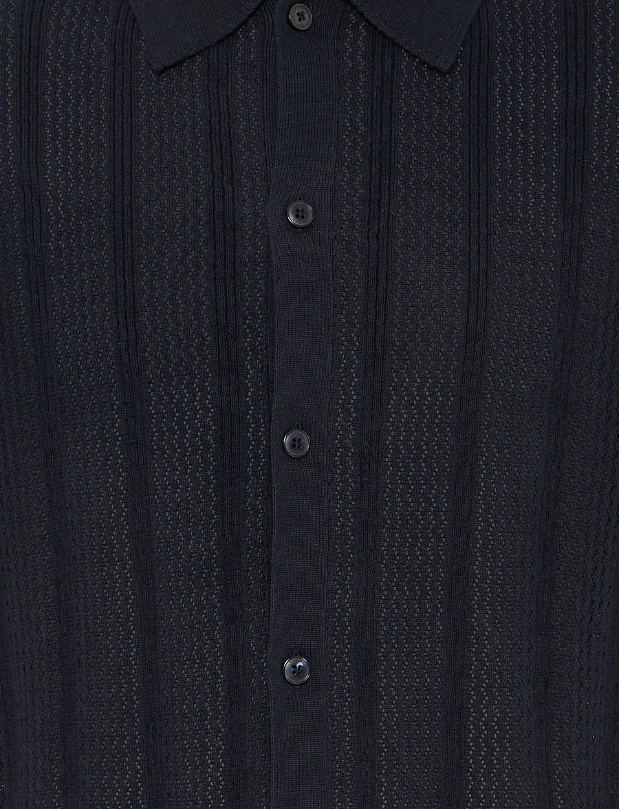 Casual Friday - CFANSNES KNIT - gestrickte polohemden - dark navy - 2