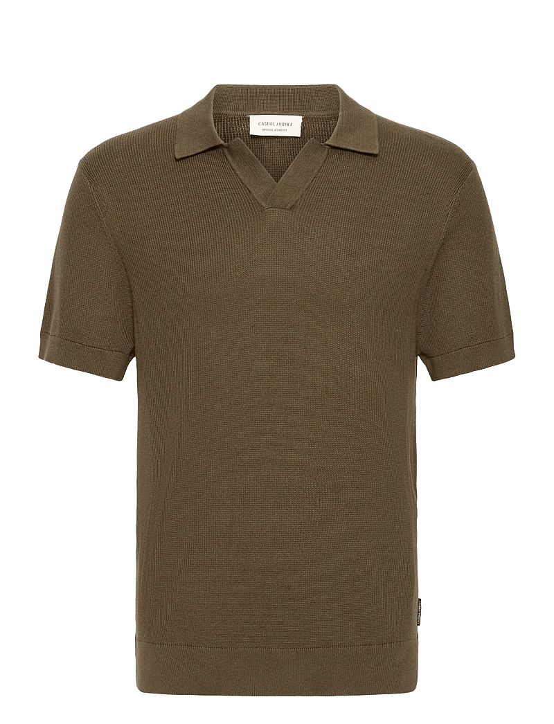 Casual Friday - CFMOSVIK 0265 KNIT - gestrickte polohemden - wren - 1