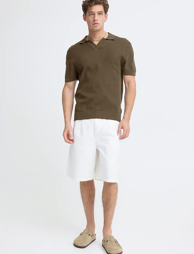 Casual Friday - CFMOSVIK 0265 KNIT - gestrickte polohemden - wren - 0