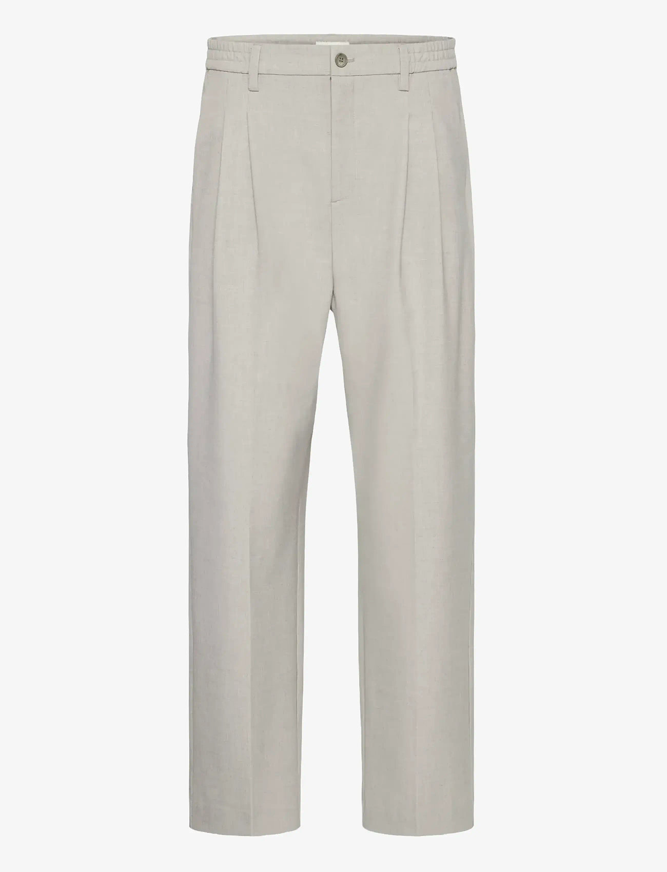 Casual Friday - CFGRANT 0275 WIDE PANTS - habitbukser - plaza taupe melange - 0
