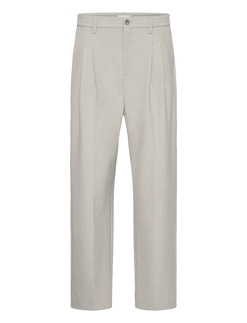 Casual Friday - CFGRANT 0275 WIDE PANTS - puvunhousut - plaza taupe melange - 0