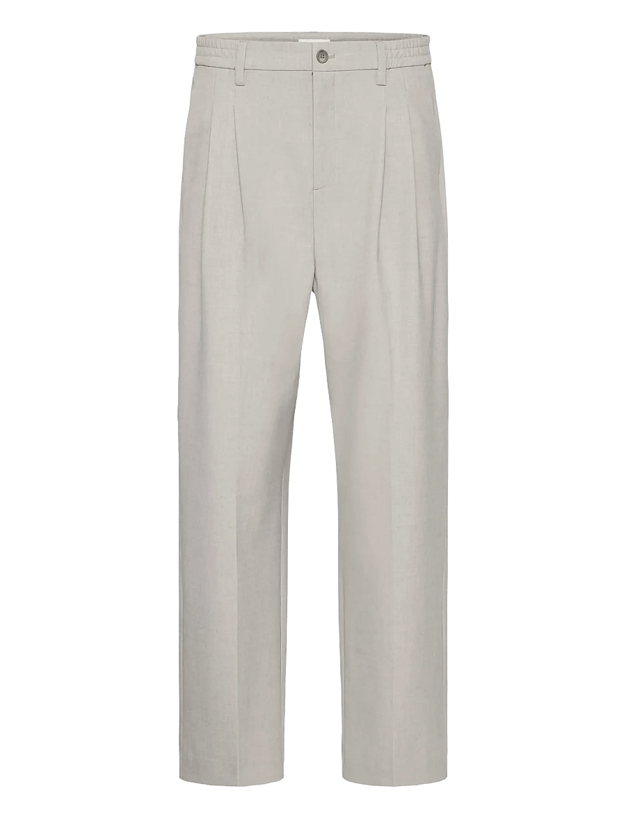 Casual Friday - CFGRANT 0275 WIDE PANTS - anzugshosen - plaza taupe melange - 0