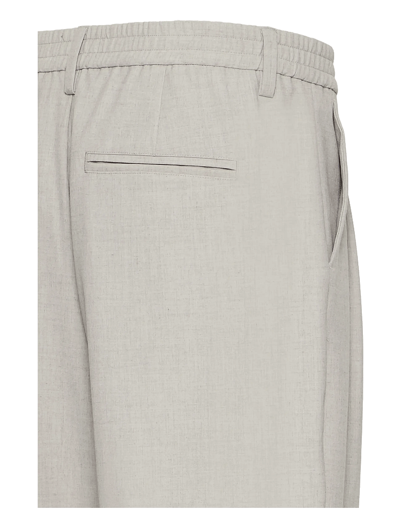 Casual Friday - CFGRANT 0275 WIDE PANTS - puvunhousut - plaza taupe melange - 2