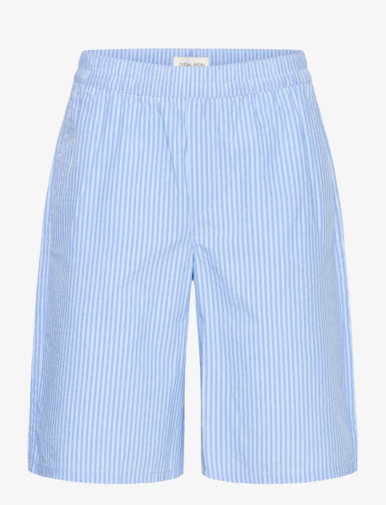 Casual Friday - CFJAEVON 0273 STRIPED SHORTS - casual shorts - cerulean stripe - 1