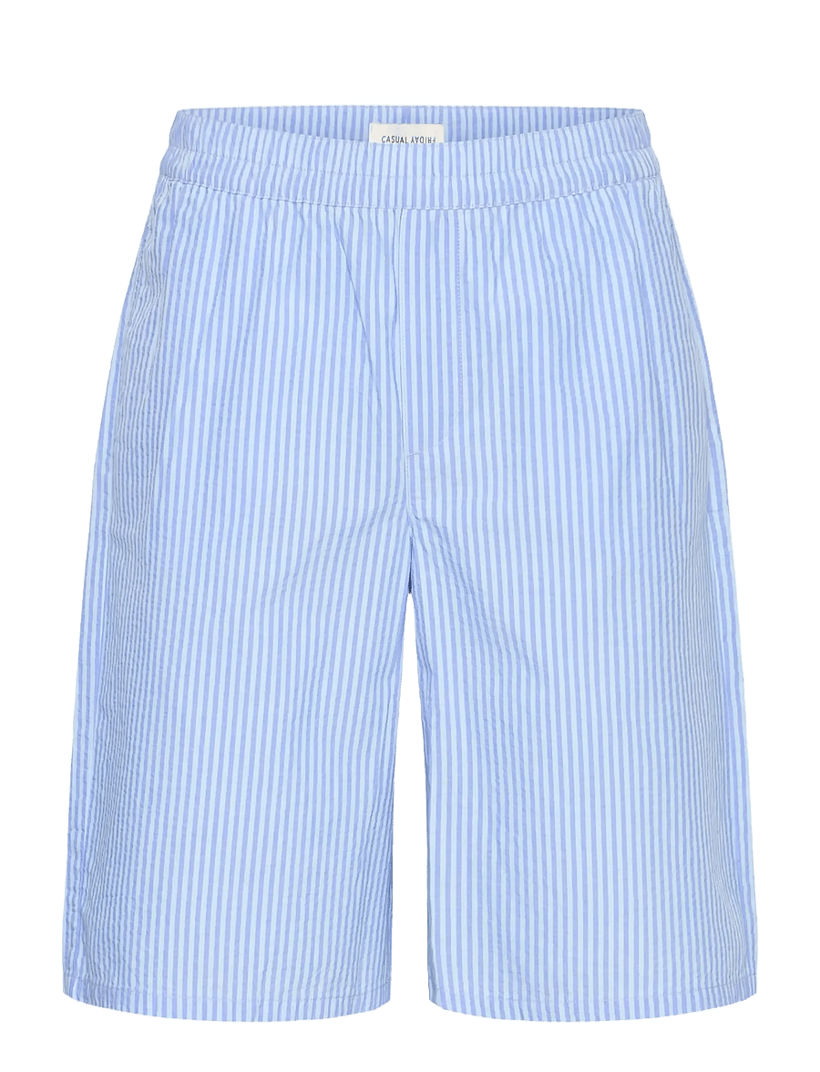 Casual Friday - CFJAEVON 0273 STRIPED SHORTS - lühikesed vabaajapüksid - cerulean stripe - 1