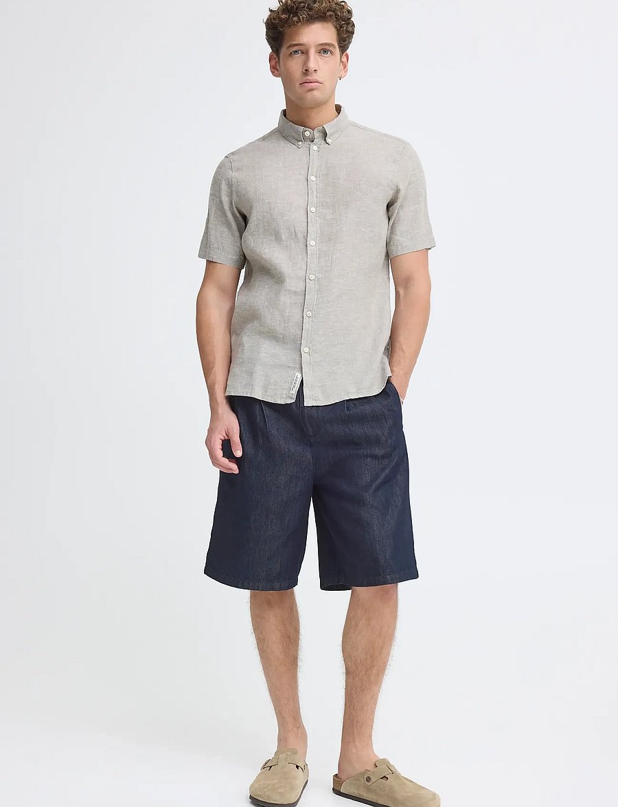 Casual Friday - CFFORSBERG DENIM SHORTS - jeansshorts - 200444 unwashed blue denim - 3