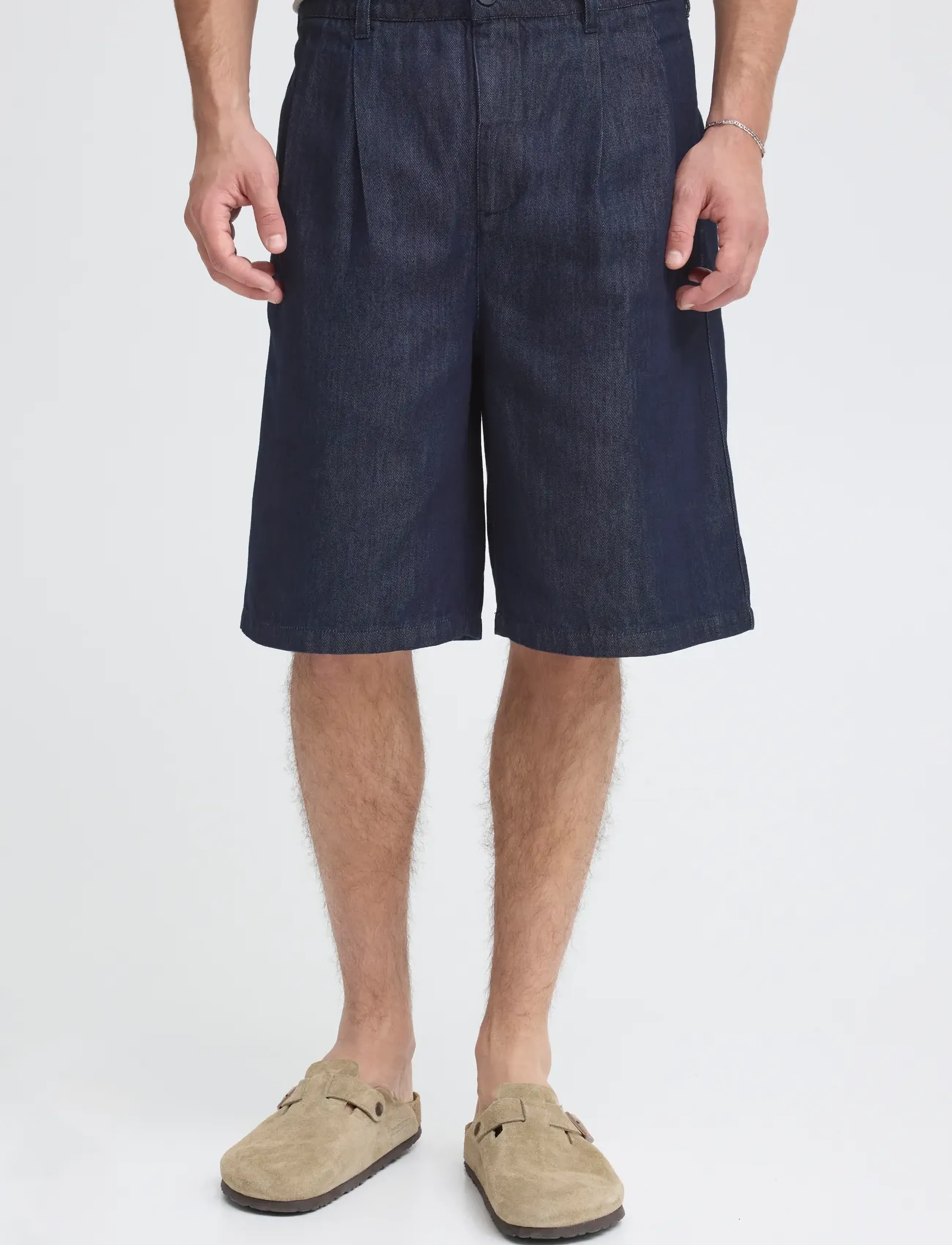 Casual Friday - CFFORSBERG DENIM SHORTS - jeans shorts - 200444 unwashed blue denim - 4