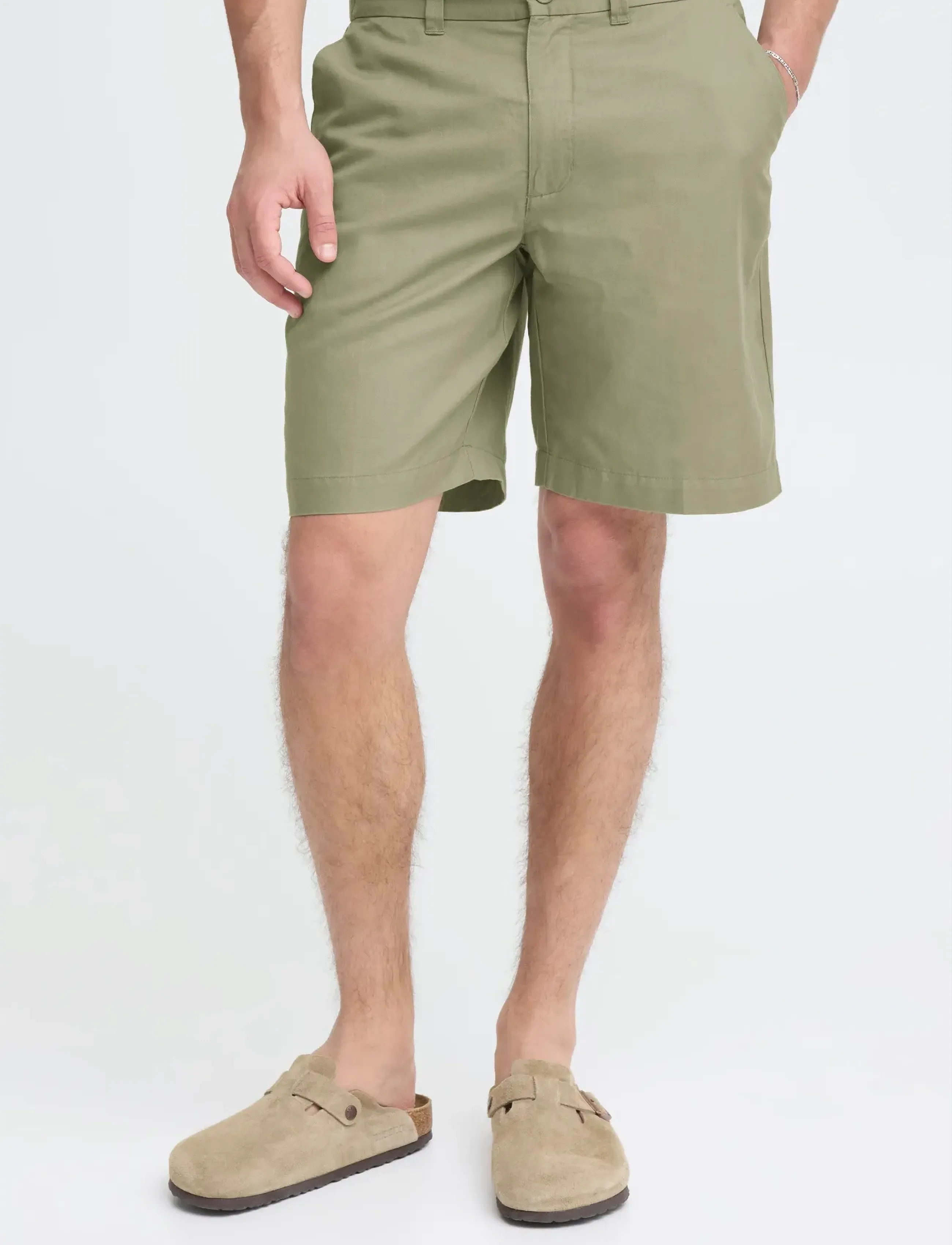 Casual Friday - CFSARUP 0271 LINEN MIX SHORTS - casual shorts - mermaid - 4