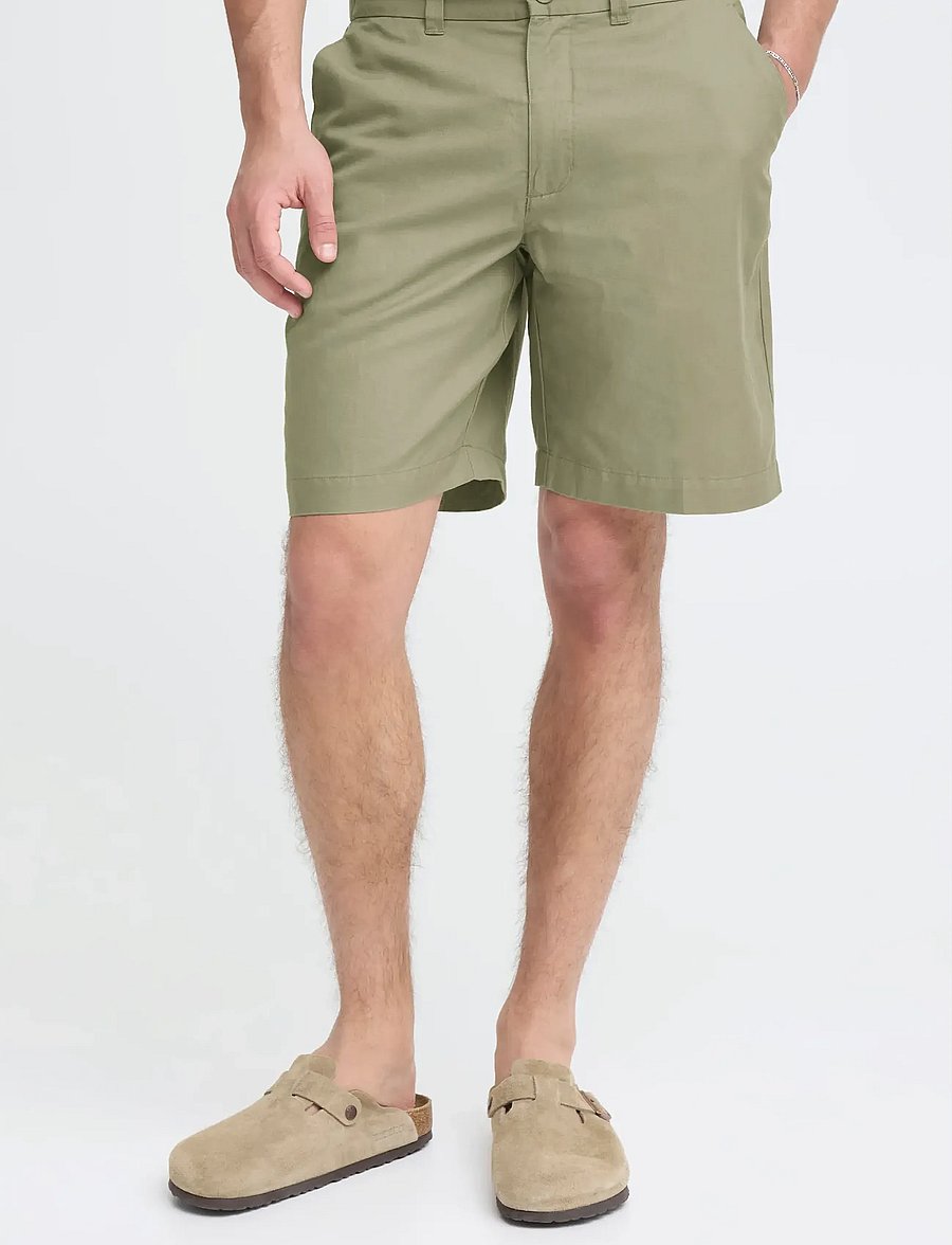 Casual Friday - CFSARUP 0271 LINEN MIX SHORTS - casual shorts - mermaid - 4