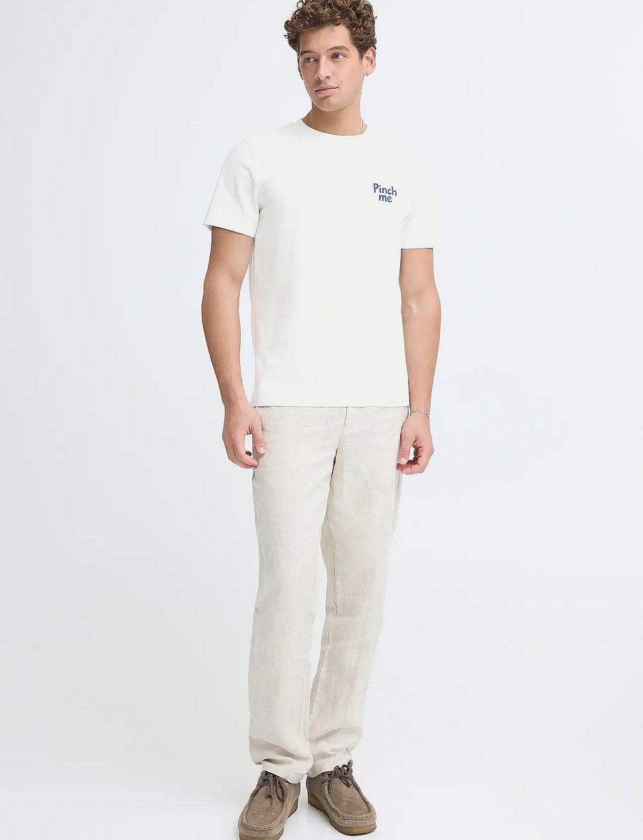 Casual Friday - CFOKSVOLL 0281 T-SHIRT - lühikeste varrukatega t-särgid - snow white with surf the web - 5