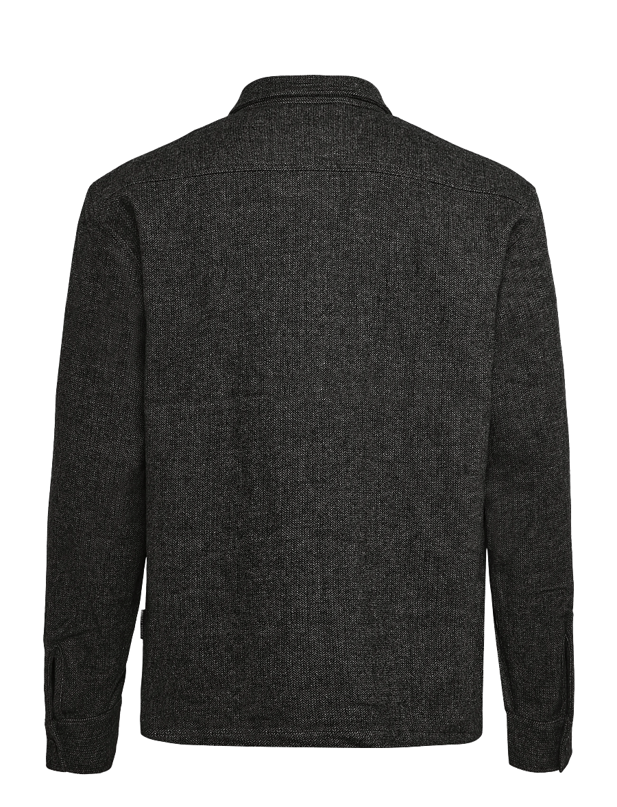 Casual Friday - CFHELDAGER OVERSHIRT - jackets - charcoal herringbone - 1