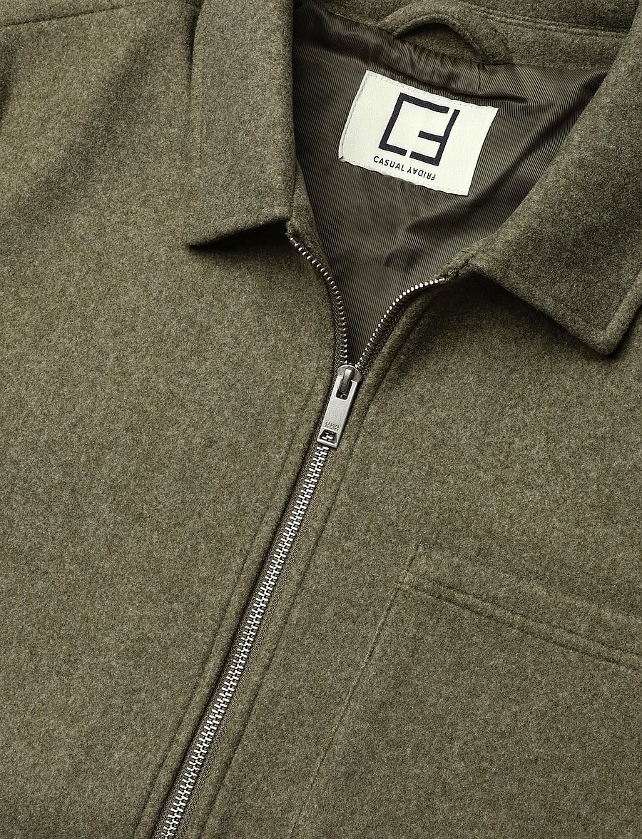 Casual Friday - CFROLFSTED 0294 JACKET - fall jackets - burnt olive - 2