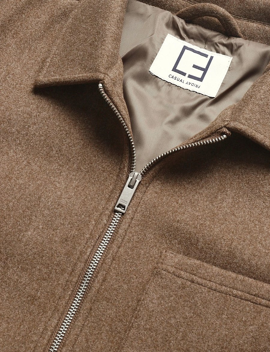 Casual Friday - CFROLFSTED 0294 JACKET - fall jackets - sepia - 2