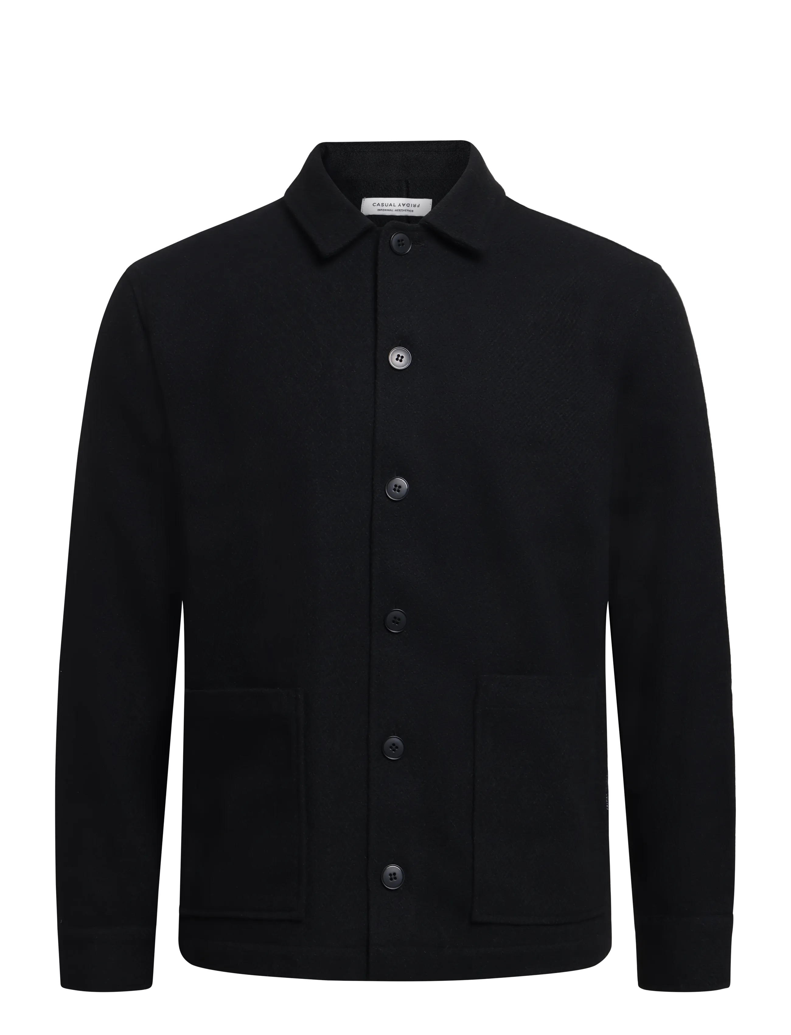 Casual Friday CFPEJRUP OVERSHIRT - Sügisjoped - BLACK BEAUTY / black