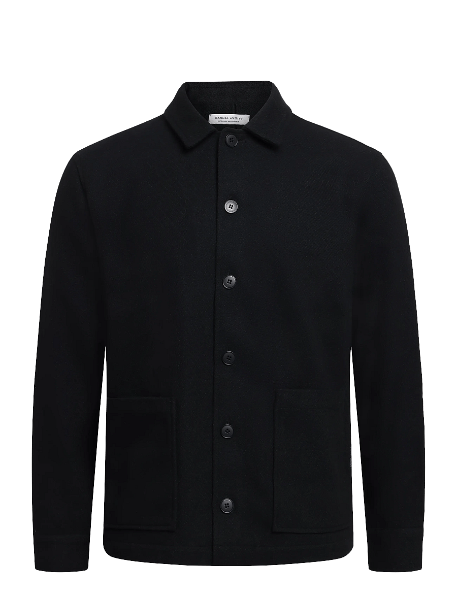 Casual Friday - CFPEJRUP OVERSHIRT - fall jackets - black beauty - 0