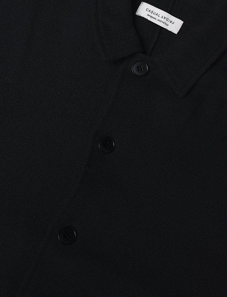 Casual Friday - CFPEJRUP OVERSHIRT - fall jackets - black beauty - 2