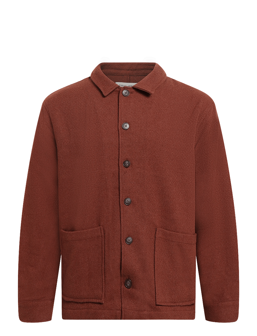 Casual Friday - CFPEJRUP OVERSHIRT - fall jackets - cinnamon - 0