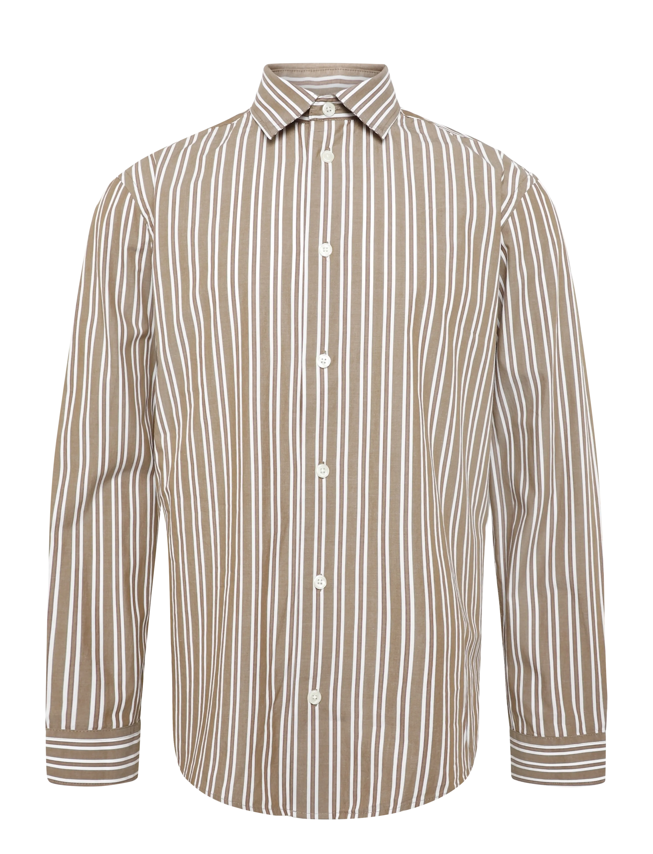 Casual Friday CFLYON STRIPED SHIRT - Skjorter - CINNAMON / brown