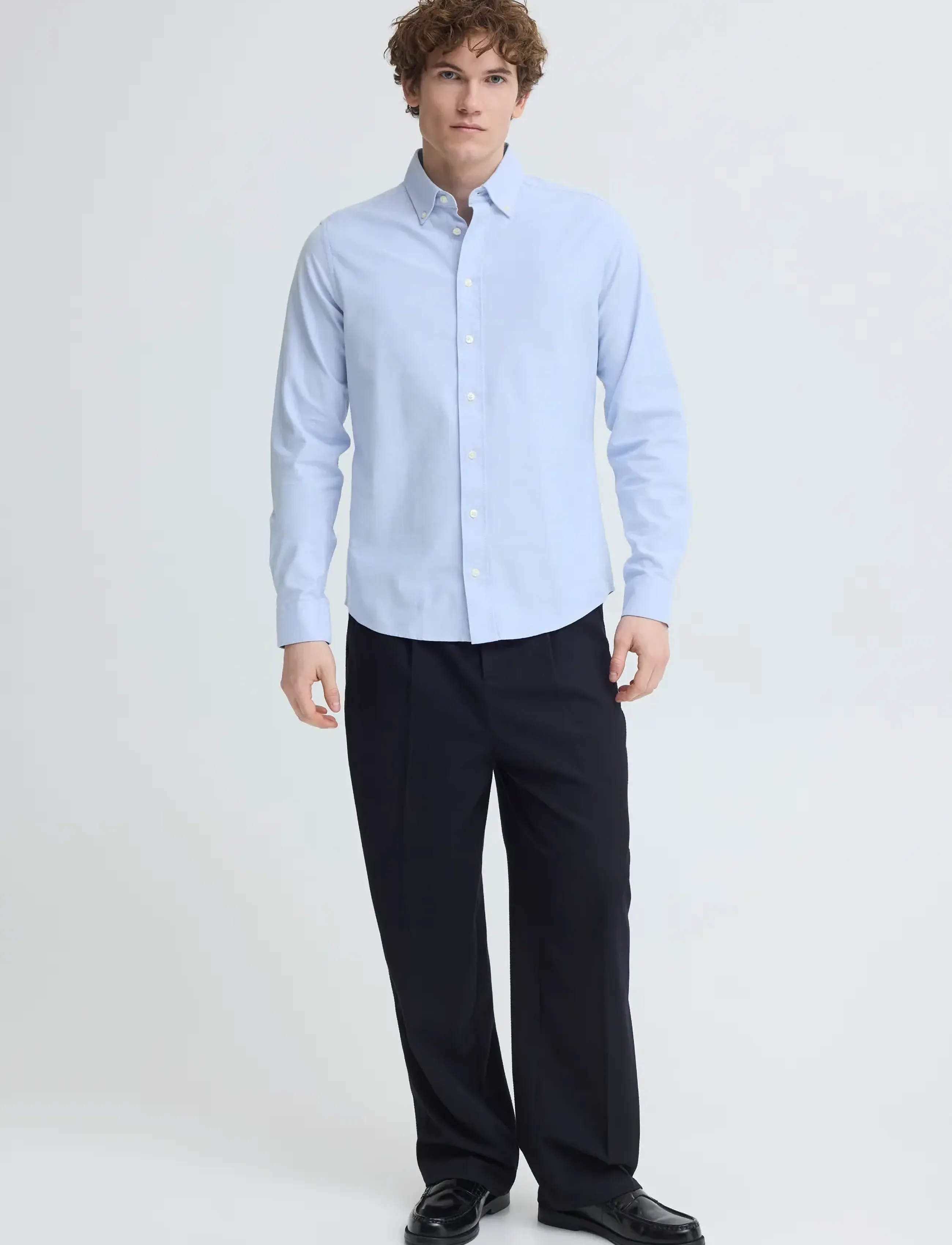 Casual Friday CFNANTES OXFORD SHIRT - Looks for less - ASHLEY BLUE / blue