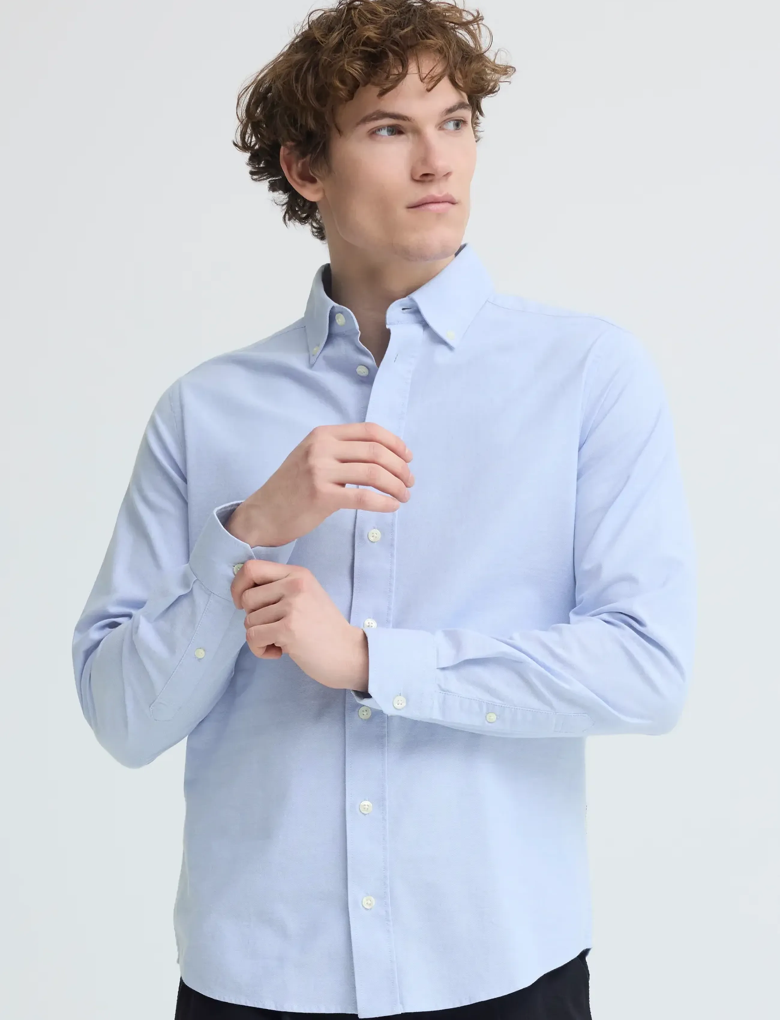 Casual Friday - CFNANTES OXFORD SHIRT - höstfynd - ashley blue - 3
