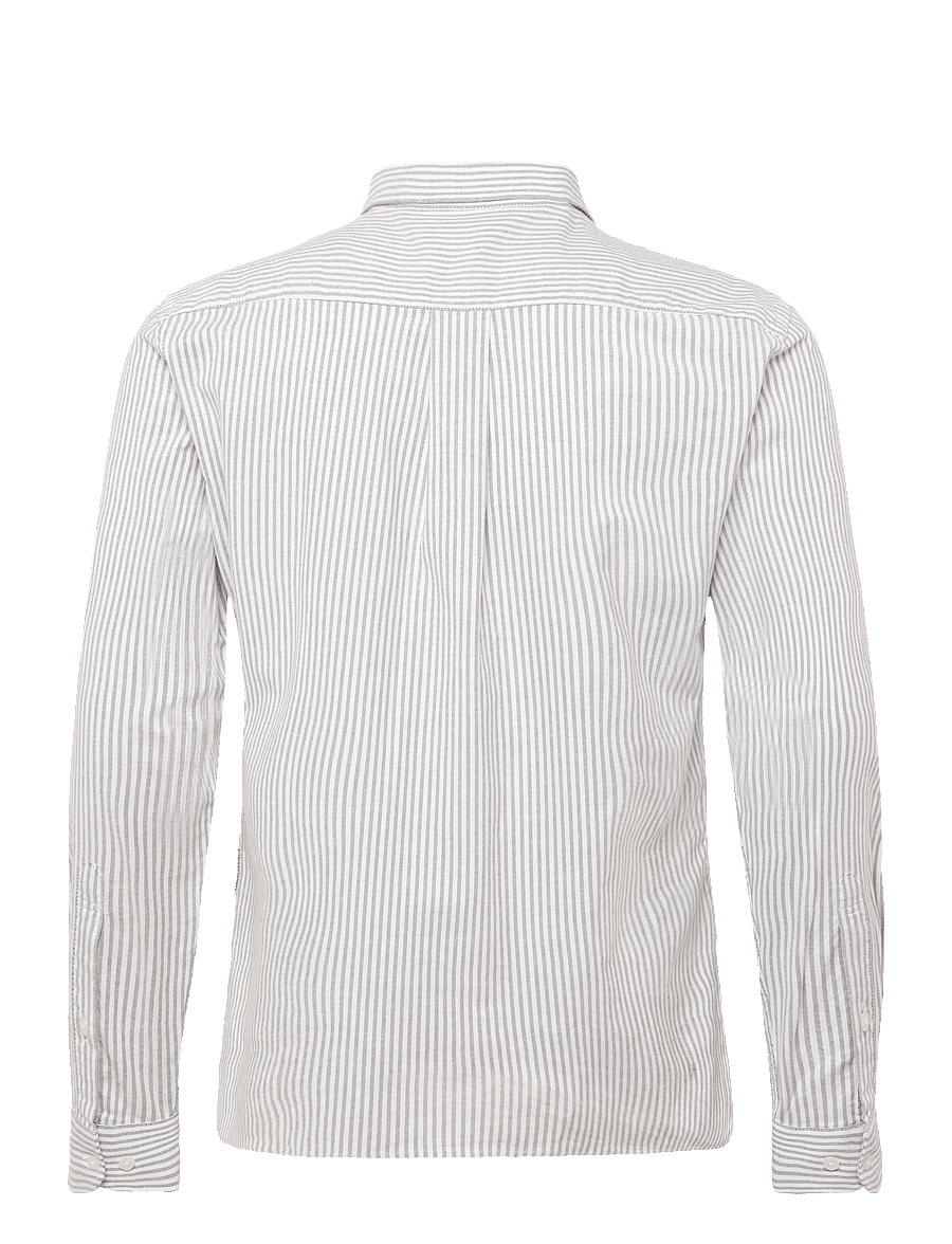 Casual Friday - CFLILLE OXFORD STRIPE SHIRT - gestreifte hemden - burnt olive - 1