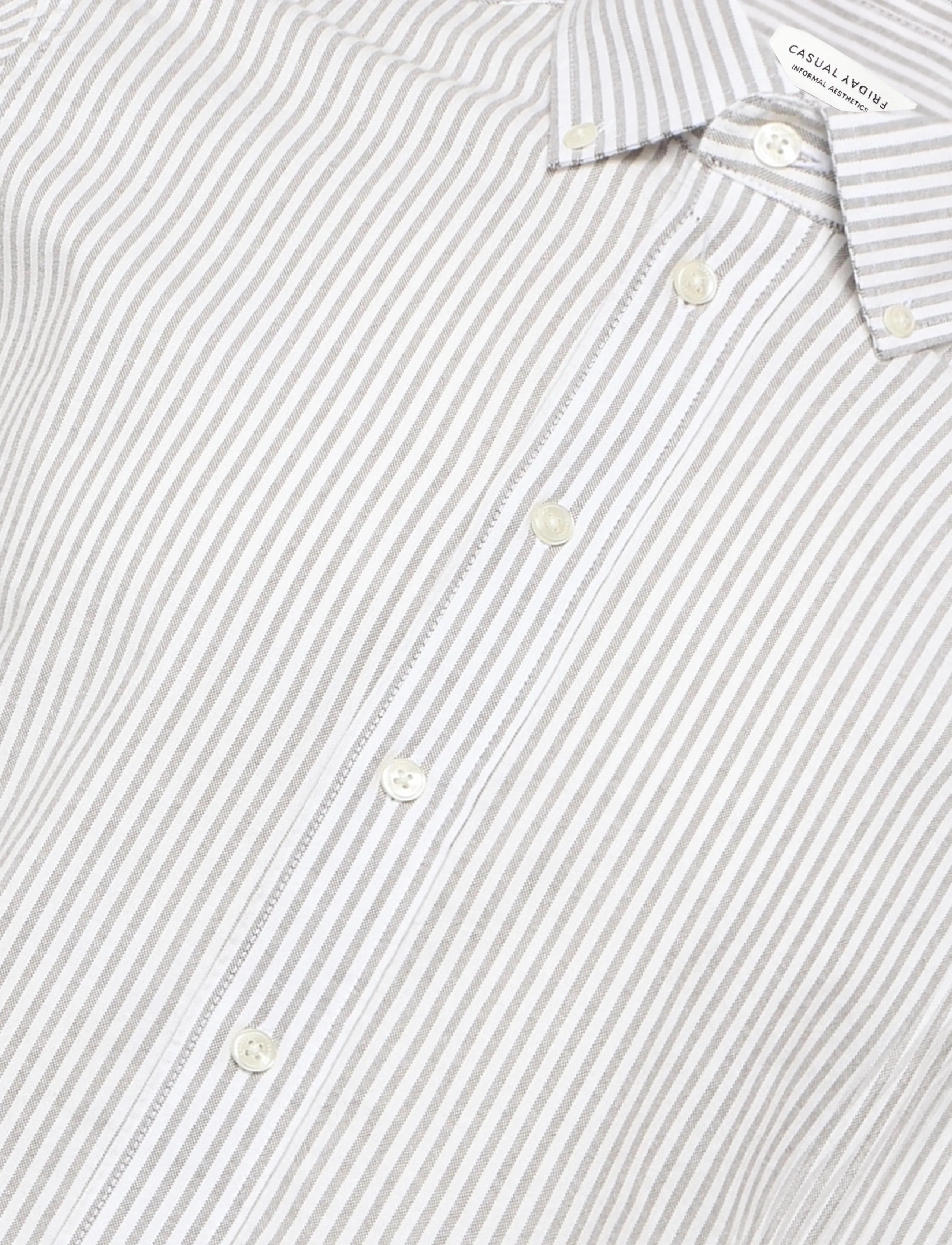 Casual Friday - CFLILLE OXFORD STRIPE SHIRT - gestreifte hemden - burnt olive - 2
