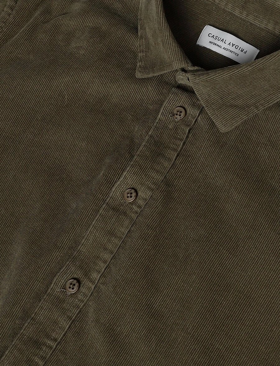 Casual Friday - CFREIMS BABY CORD SHIRT - corduroy shirts - burnt olive - 2