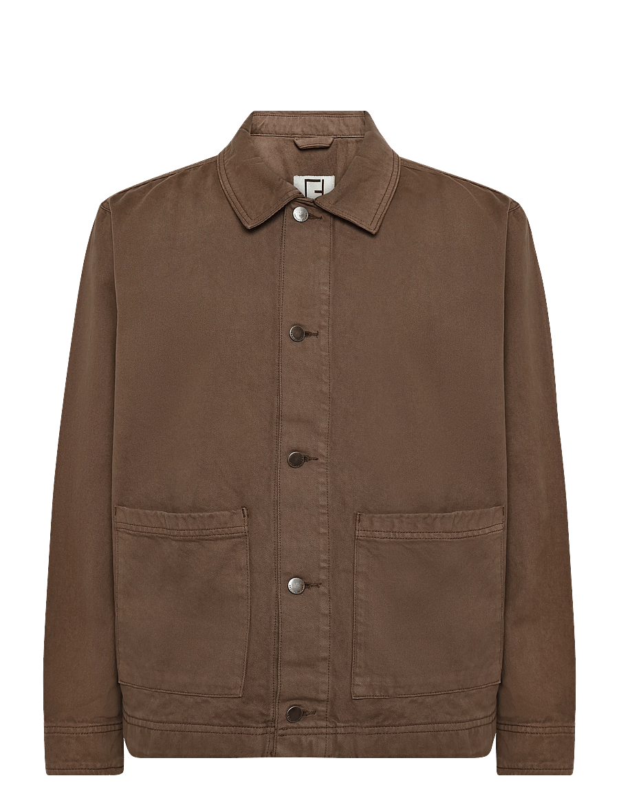 Casual Friday - CFFRANCO 0307 TWILL JACKET - höstjackor - chocolate chip - 0