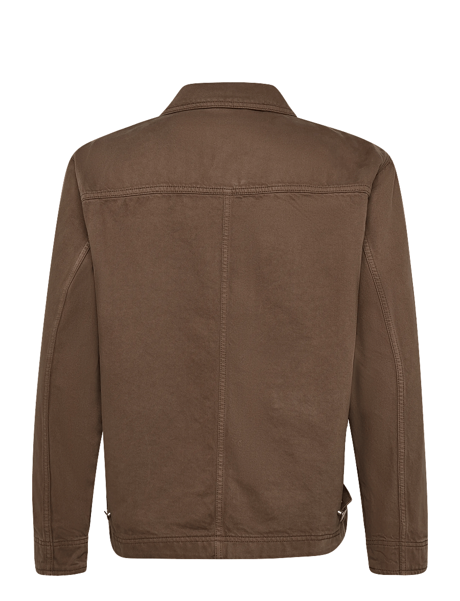 Casual Friday - CFFRANCO 0307 TWILL JACKET - höstjackor - chocolate chip - 1