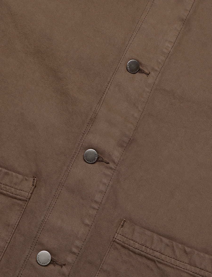 Casual Friday - CFFRANCO 0307 TWILL JACKET - höstjackor - chocolate chip - 3