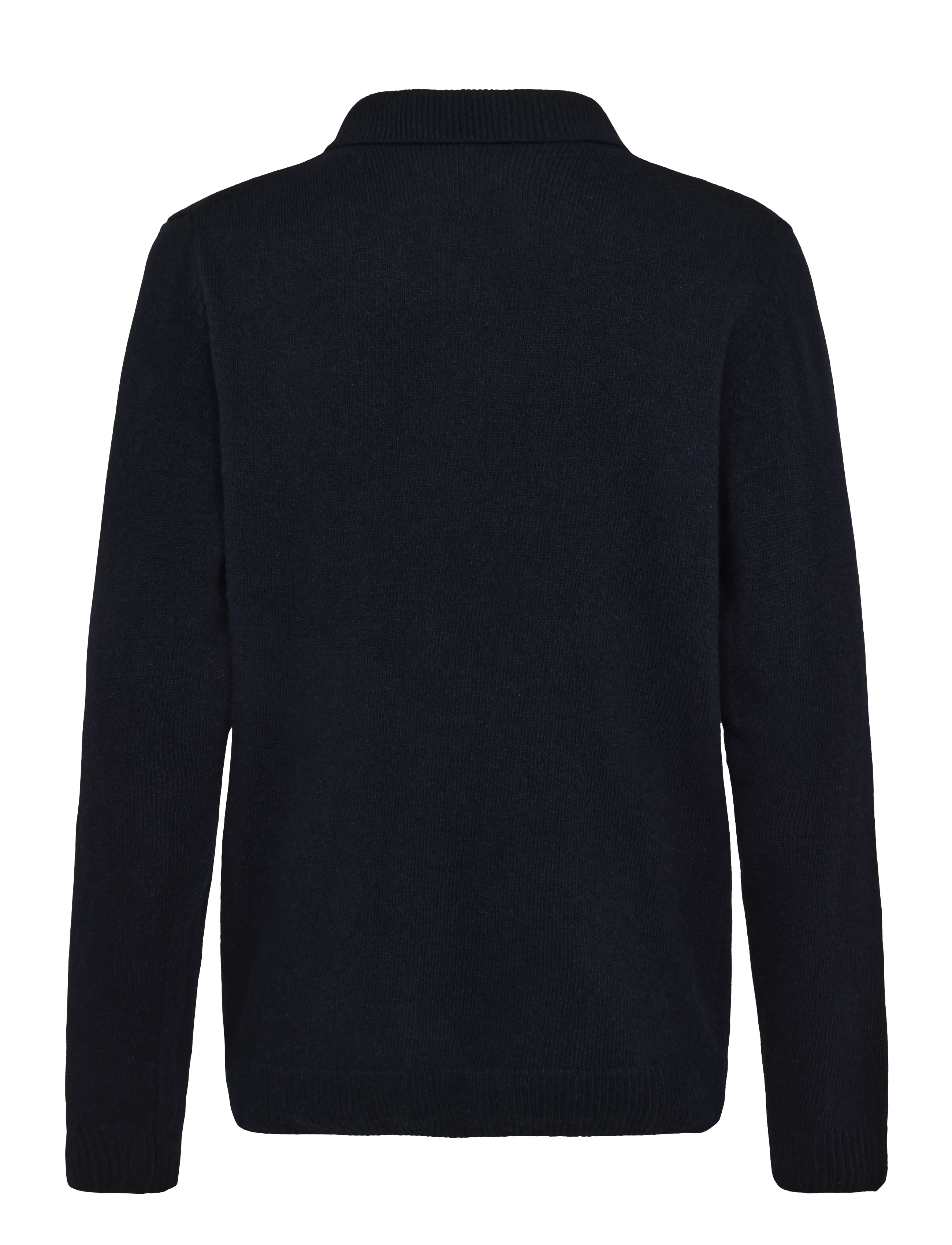 Casual Friday - CFRIO LAMBSWOOL POLO CARDIGAN - strickjacken - dark navy melange - 1