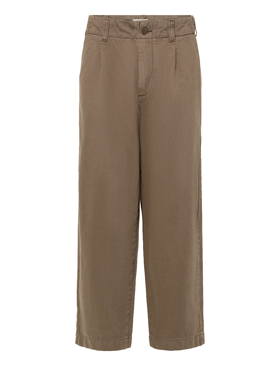Casual Friday - CFVALER 0307 PLEATED PANTS - casual trousers - chocolate chip - 0