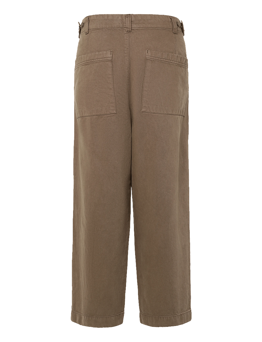 Casual Friday - CFVALER 0307 PLEATED PANTS - casual trousers - chocolate chip - 1