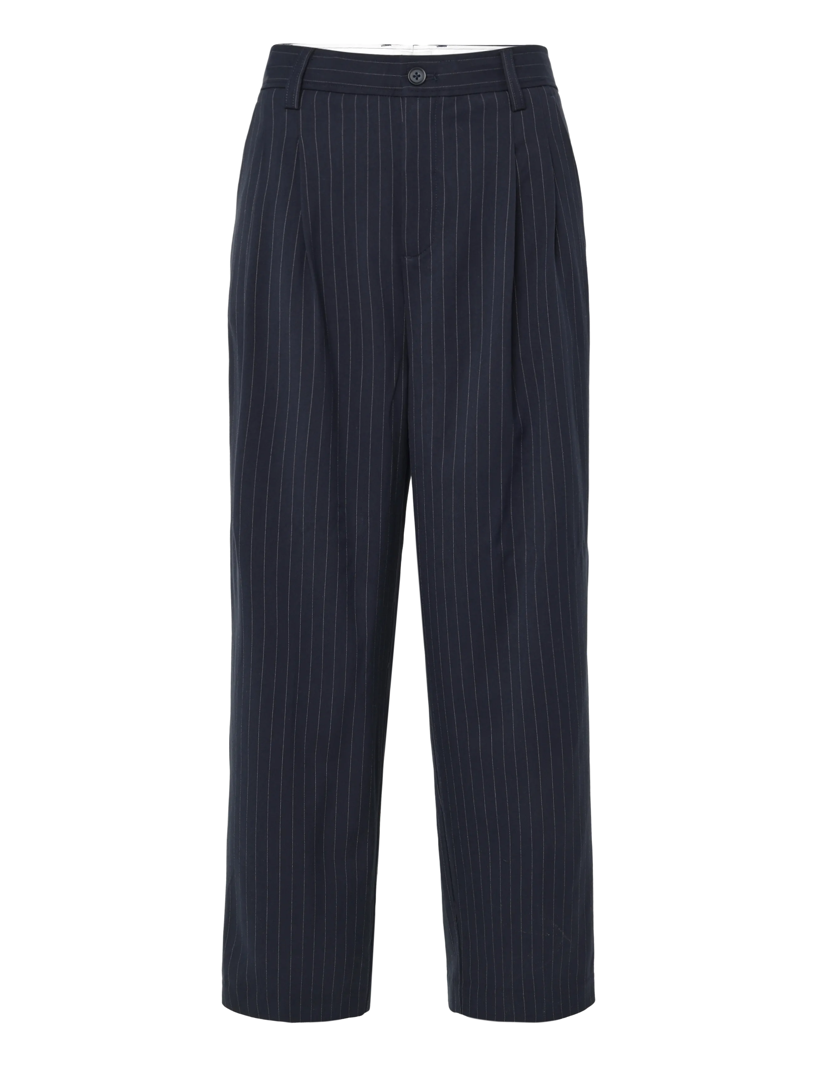 Casual Friday CFGRANT 2.0 0311 WIDE PANTS - Riided - DARK NAVY / navy