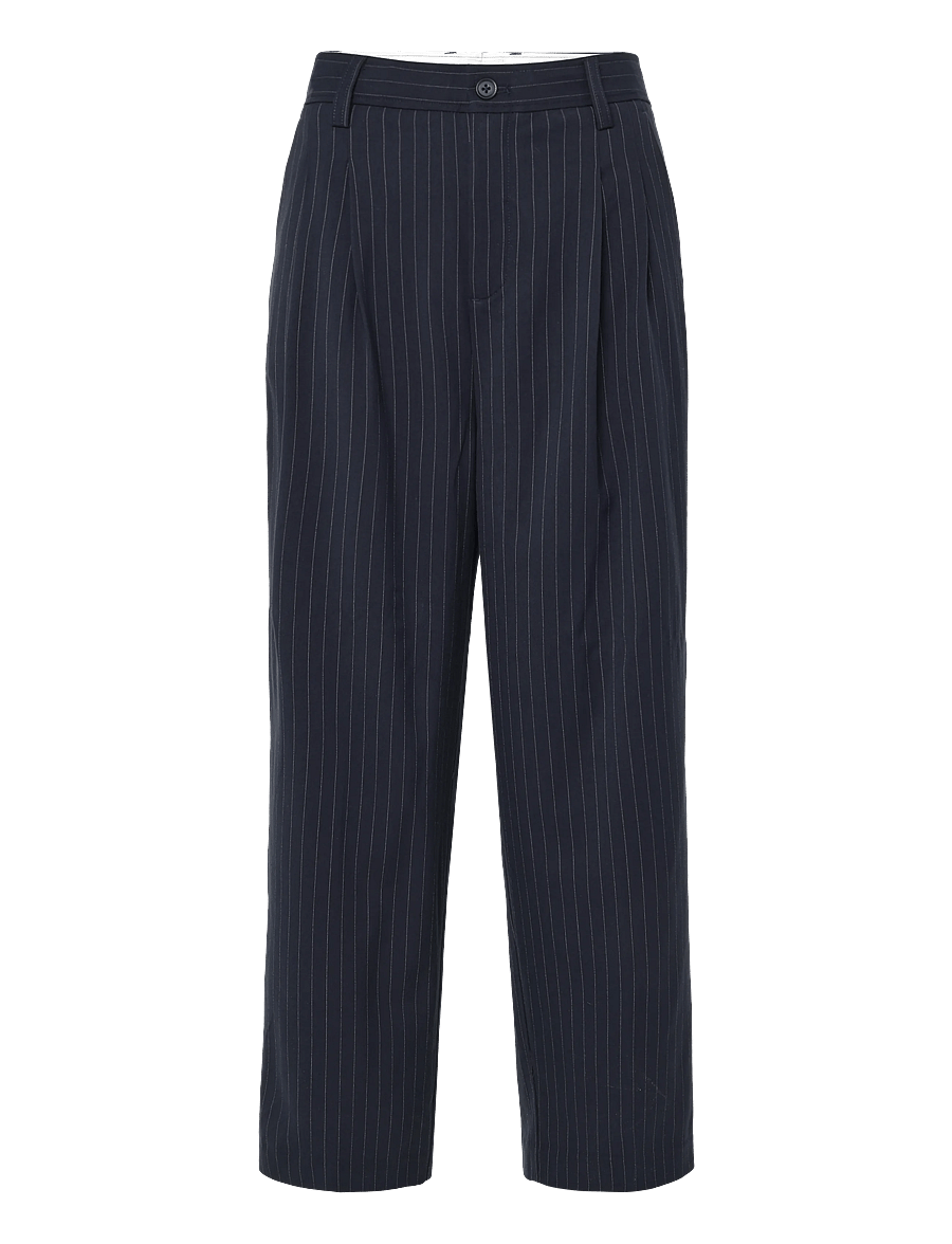 Casual Friday - CFGRANT 2.0 0311 WIDE PANTS - Ülikonnapüksid - dark navy - 0