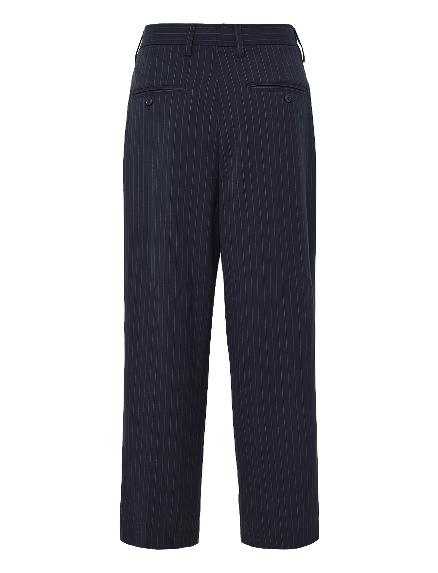 Casual Friday - CFGRANT 2.0 0311 WIDE PANTS - Ülikonnapüksid - dark navy - 1