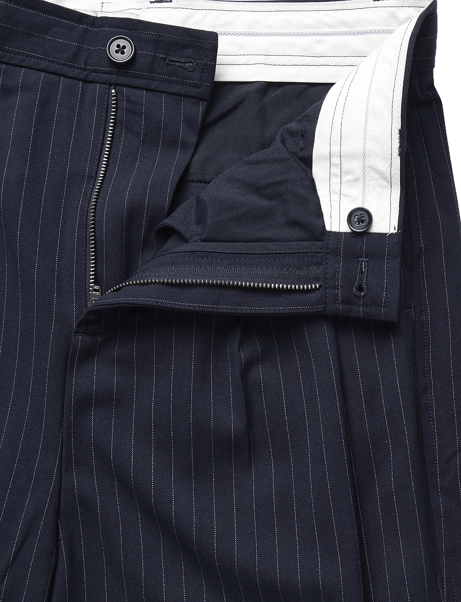 Casual Friday - CFGRANT 2.0 0311 WIDE PANTS - Ülikonnapüksid - dark navy - 3