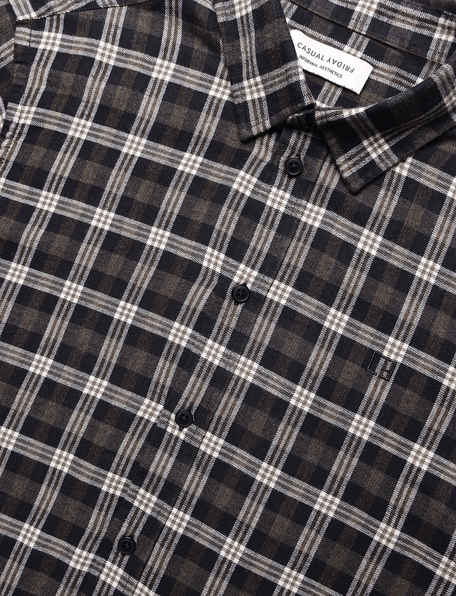 Casual Friday - CFJOSE 0159 SHIRT - karierte hemden - charcoal melange - 2