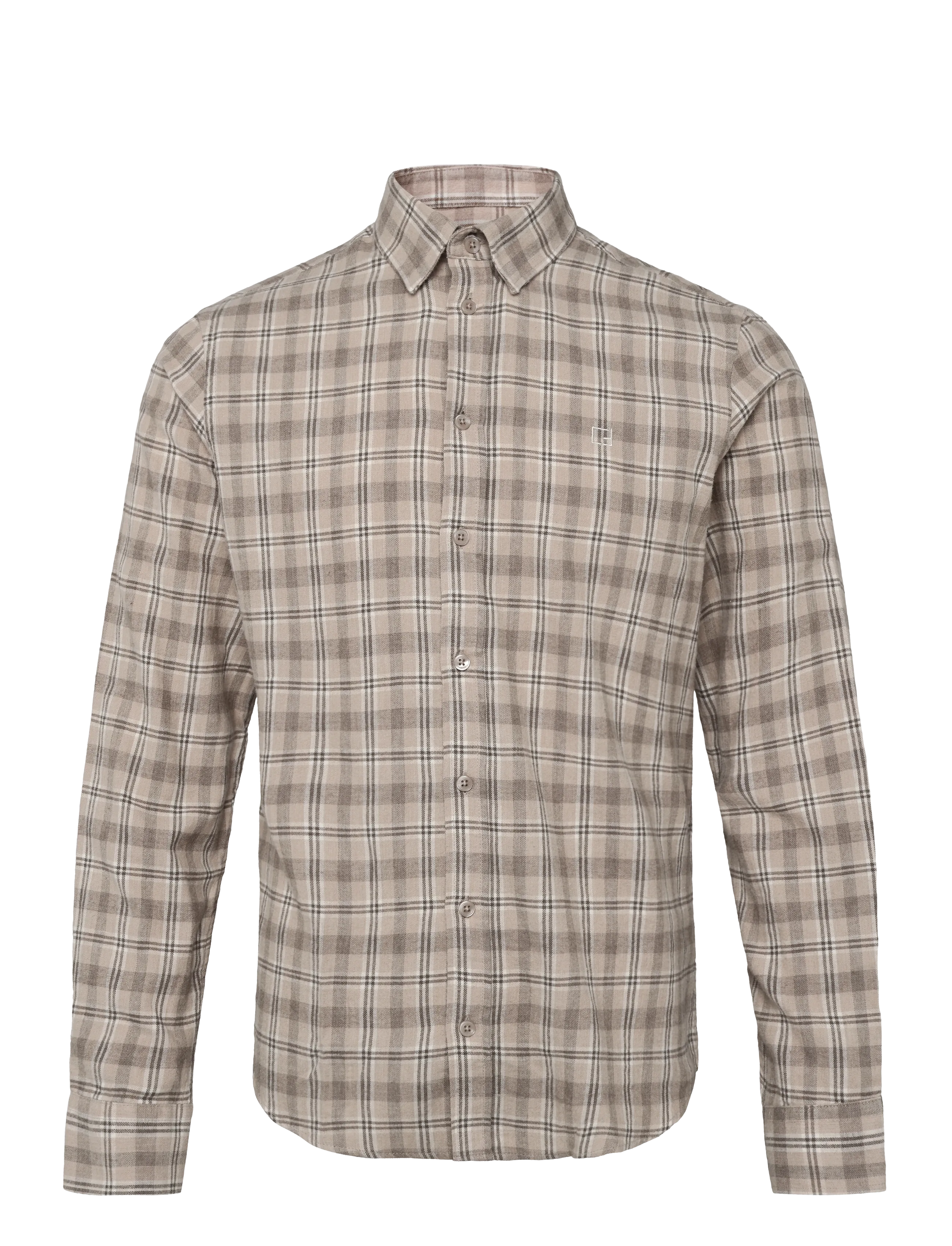Casual Friday CFJOSE 0159 SHIRT - Riided - SIMPLY TAUPE / beige