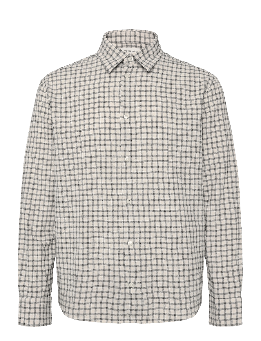 Casual Friday - CFJOAQUIN CHECK SHIRT - ruudulised särgid - turtledove - 0