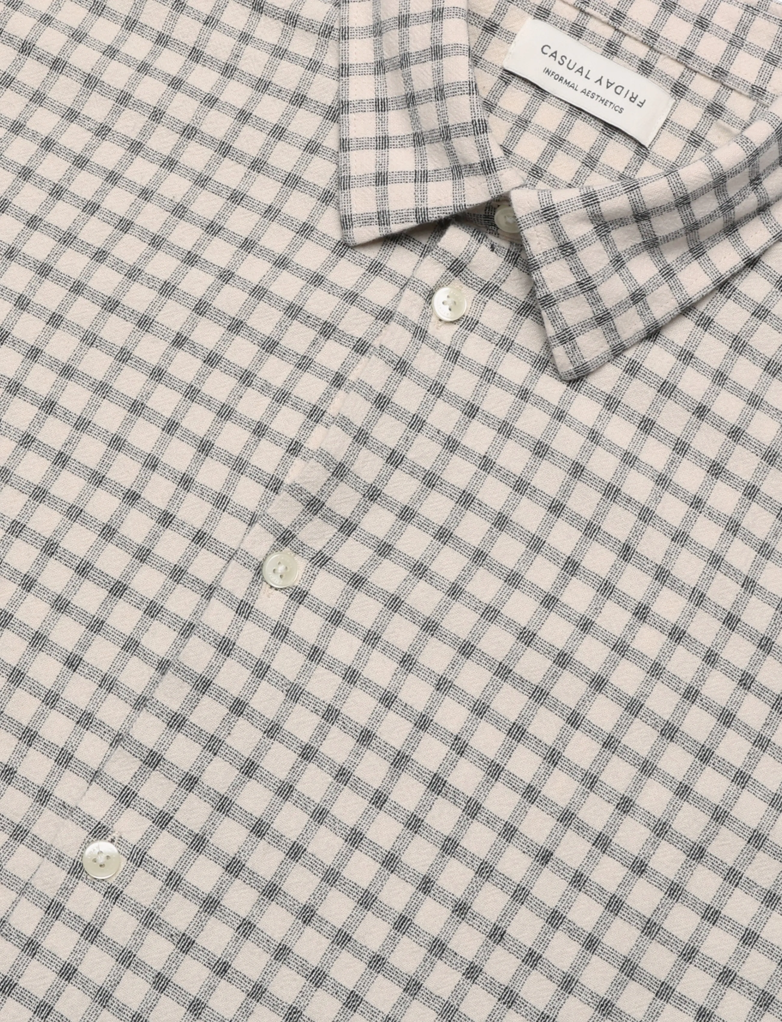 Casual Friday - CFJOAQUIN CHECK SHIRT - ruudulised särgid - turtledove - 2