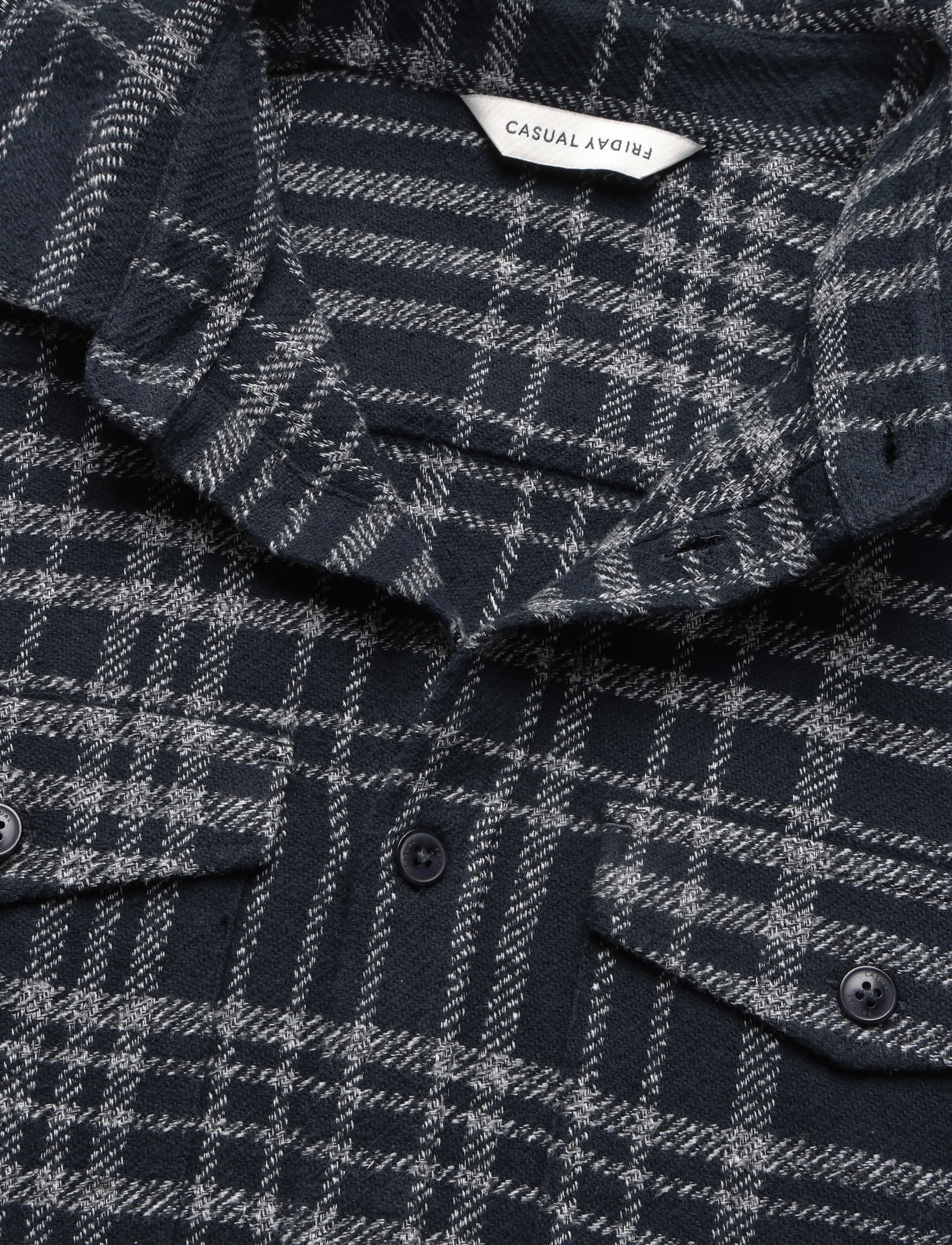 Casual Friday - CFPEREZ CHECKED OVERHIRT - flanellsärgid - after midnight - 2