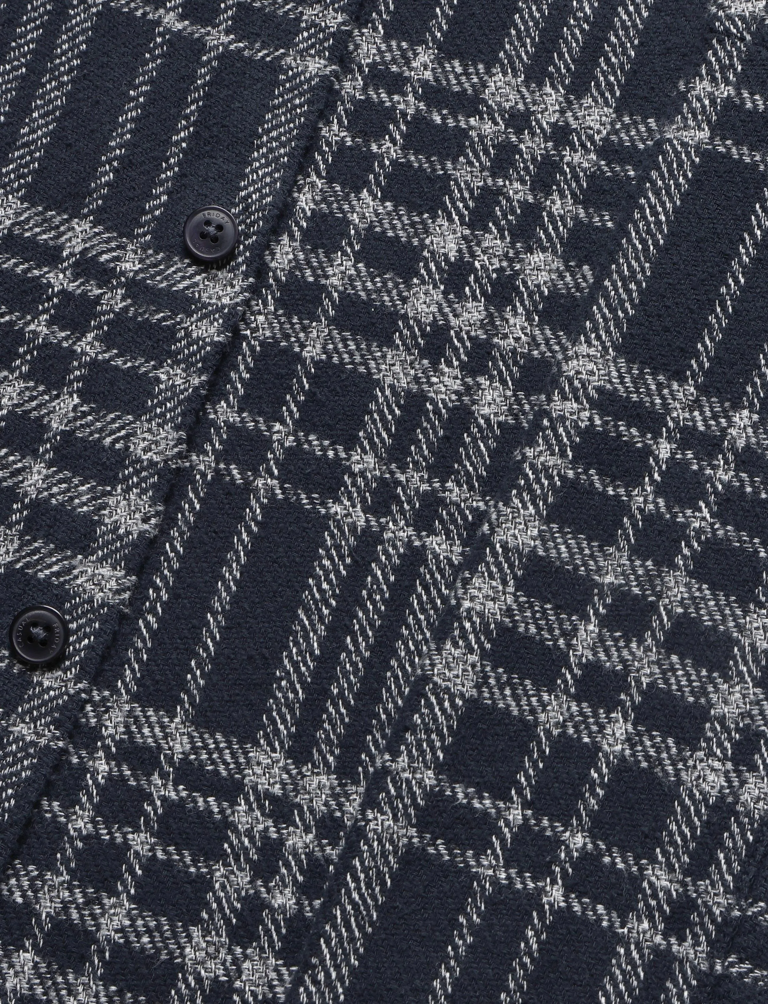 Casual Friday - CFPEREZ CHECKED OVERHIRT - flanellsärgid - after midnight - 3